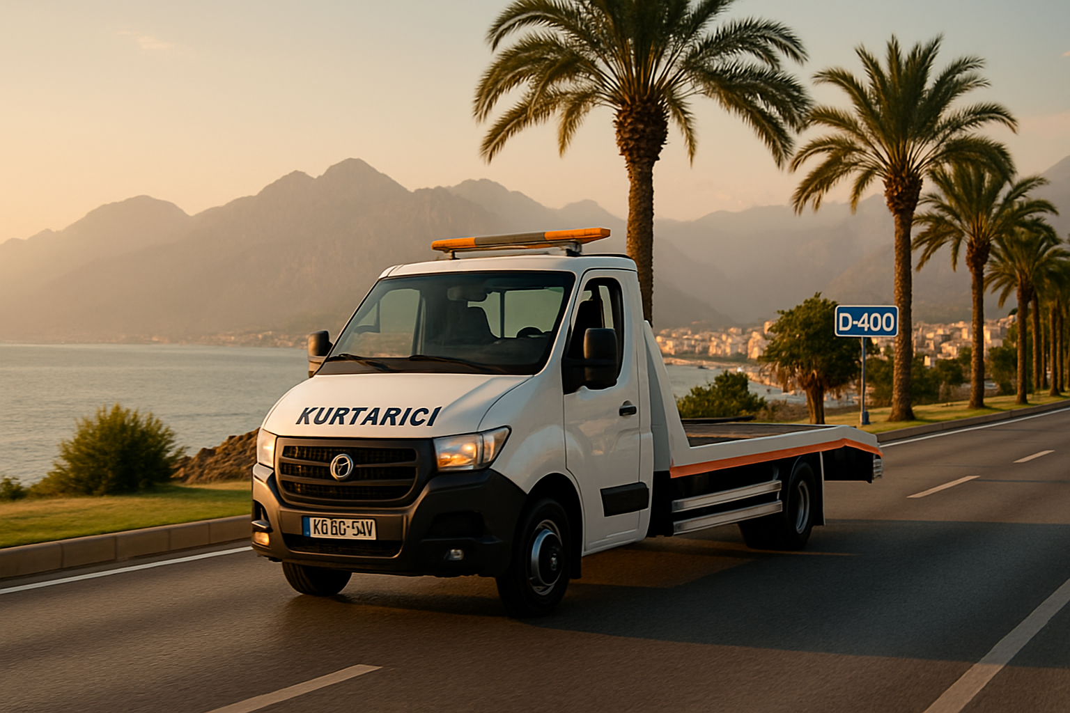 Antalya oto kurtarıcı, Akdeniz bölgesi yol manzarası