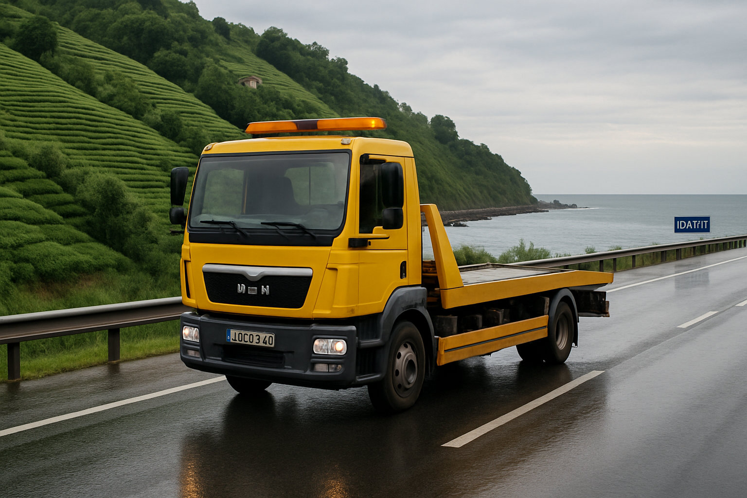 Batman oto kurtarıcı, Karadeniz bölgesi yol manzarası