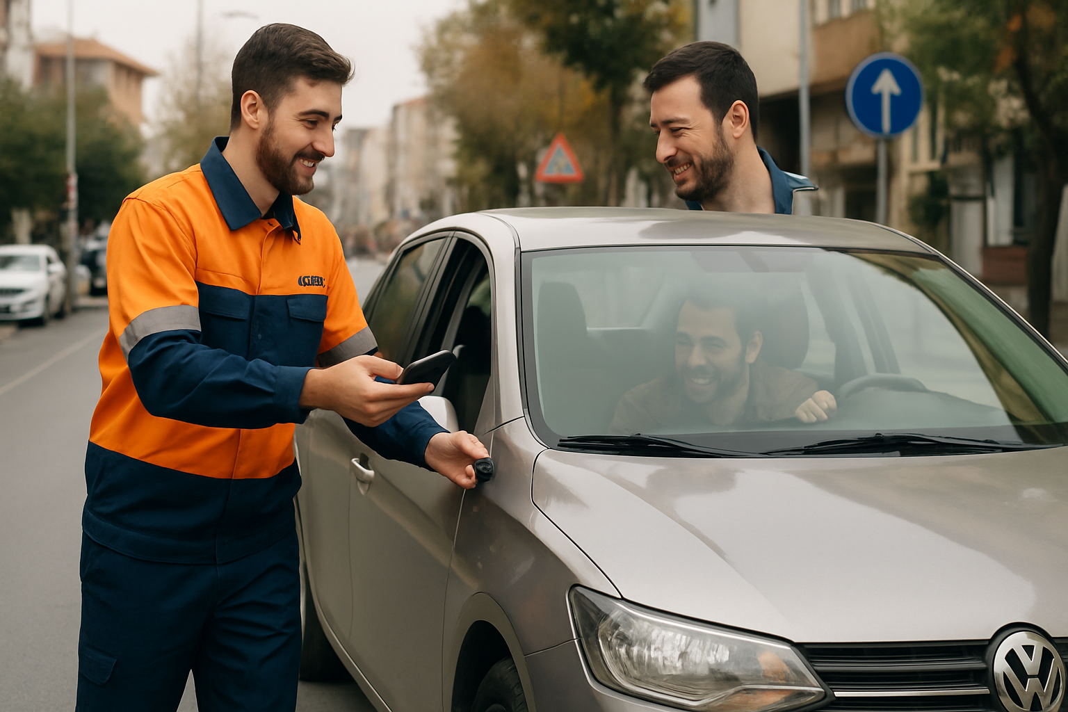 Anahtarı içerideyken hasarsız kapı açma